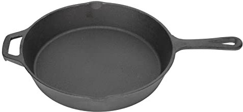 HOHXFYP Sart¨¦n de Hierro Fundido,Sart¨¦n de Hierro Fundido Presazonada de Gran Capacidad de 1L,Sart¨¦n a Prueba de Horno de Calentamiento Uniforme R¨¢pido,Antiadherente (9.8in-Negro)