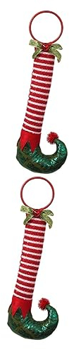 ABOOFAN 2 Piezas De Adornos Navideños Colgantes Únicos con Patas Rellenas para Árbol De Navidad Recuerdo De Fiesta para Niños Niñas Y