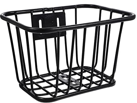 SUPVOX Cestino Anteriore per Bici Elettrica Robusto Cestino in Acciaio Accessori per Bici Ragazzi E Ragazze