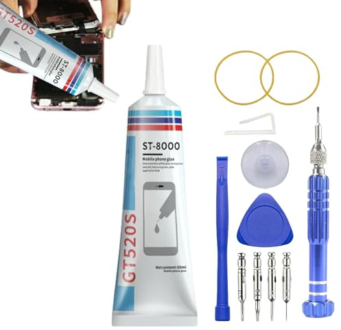 Handy Display Kleber,Kristallklarer Kleber Toluolfreier,Smartphone Handy Reparatur Klebers,Spezialkleber für Reparaturen Präzisionsarbeiten,für Gehäuseteile Display Glas (Transparenz, 50ml*1pc)
