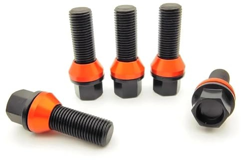 Auto Radbolzen Kompatibel Mit Muttern Stehbolzen Schrauben M14x1.5 M14x1.25 Set Auto Radschrauben Radbolzen Schraube 10PCS