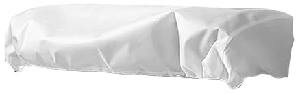 perfk Cubierta Rectangular para Plantas, Cubierta para jardineras, Bolsa anticongelante, protección contra heladas para barandillas de alféizar de y, Longitud 100 Cm, Blanco