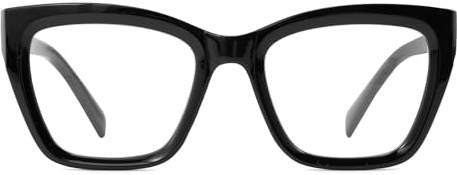 SKYWAY Occhiali Anti Luce Blu Donna, Occhiali alla Moda con Montatura Cat Eye Quadrata e Filtro Luce Blu, Occhiali Anti-affaticamento Oculare/Anti-riflesso per Computer