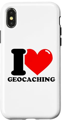Custodia per iPhone X/XS Amo il Geocaching