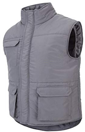 Velilla 205901 Gilet imbottito multitasche, colore grigio, taglia M
