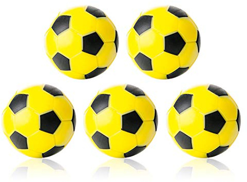 Robertson Kickerball Winspeed 35 mm 5er Set gelb-schwarz, farbecht, Abriebfest und langlebig, für Tischfußball und Tischkicker
