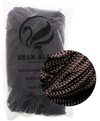 cordini swan black, 500g e assortimento accessori per borse (marrone)