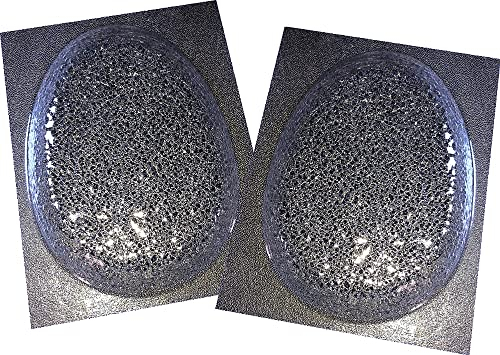 Chunky Easter Egg Shaped Chocolate Slab Bar Plaque Moulds 200g Set of 2