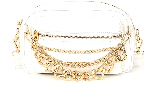 Love Moschino Damen Jc4291pp0gkt0100 Schultertasche, Weiß