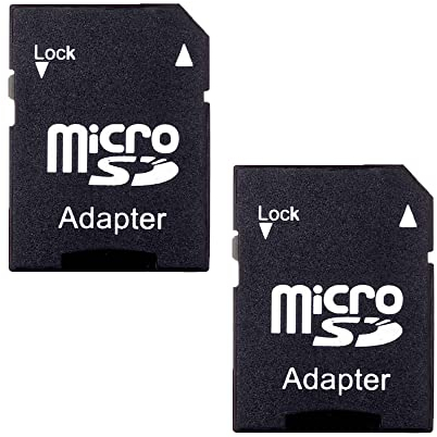 Adattatore Ultra Micro SD,2 pezzi Adattatore per scheda SD per Schede Micro SD per Scheda di Memoria per Tablet Mobile Nero