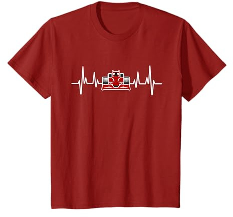 Rennwagen-Fahrer und Muskelauto – Herzschlag T-Shirt