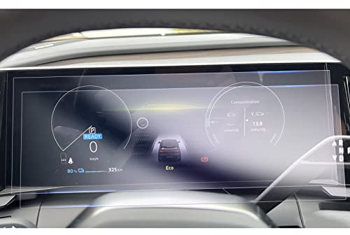 GAFAT Compatible avec Renault Austral Alpine/Espace 6/Rafale/Megane E-Tech/Scenic 2023-2025 2026 12,3 Film de Protection Virtual Cockpit, 12,3 Digital Cockpit Nano Film, 6H Anti-Rayures [Lot de 2]