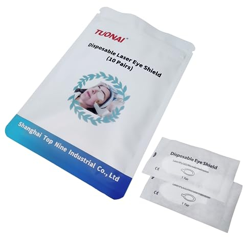TUONAI Laser Eye shields usa e getta 10 paia per IPL Depilazione Campi di bellezza Protezione degli occhi del cliente 190-11000nm