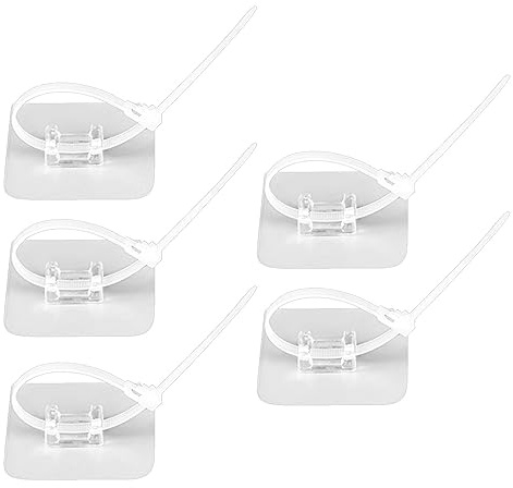 Clips métalliques adhésifs | Support de tuyau sans perçage Clips adhésifs réglables – Clips de câble étanches et épais pour salon, chambre à coucher, salle à manger