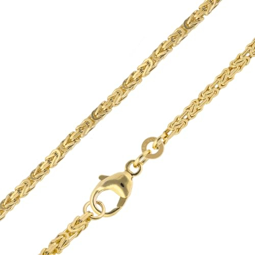 trendor Königskette Gold 333 / 8K Breite 1,8 mm wunderschöne Geschenkidee, Halsschmuck aus Echtgold, Schmuckstück für Damen und Herren 15720-50 50 cm
