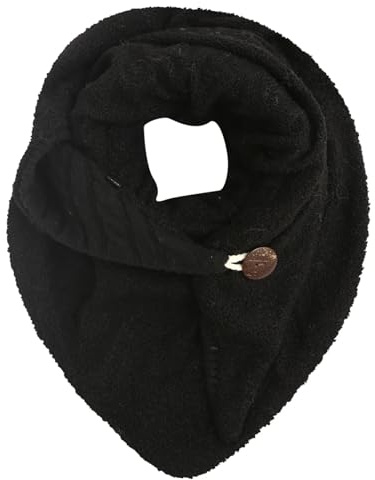 stylx Damen KuschelSchal, Teddyfell Baumwolle Dreieckstuch Frauen Winterschal Herbstschal Warm Dreieck Schal Halstuch Scarf