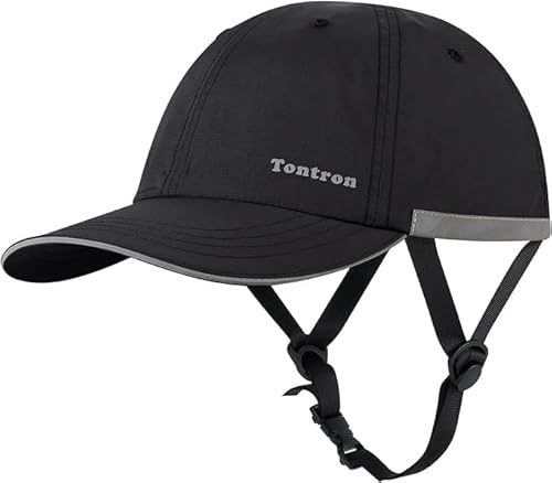 Tontron Wasumer Watersports Cap | Kayaking Bump Cap|Surfing Hat | Low Profile Helmet (Black, Large)