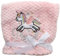 FENSILO Babydecke Bettdecke Kinderwagen Geschenk Decke Baby-Überwurfdecke Kinderdecke Kuscheldecke Tagesdecke Plüsch warme 94x72 Neugeborene Krabbeldecke rosa