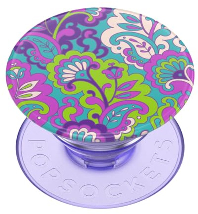 ​​​​PopSockets: PopGrip - Ausziehbarer Sockel und Griff mit einem Austauschbarem Top für Smartphones und Tablets - Purple Kamp