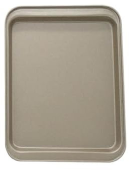 ERQIAO Teglia da forno rettangolare antiaderente Vassoio da forno in acciaio al carbonio per torta di biscotti Pizza arrosto muffin pane stampi da forno per torte placcate (oro S)