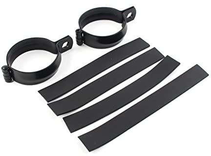 SIKUAI 2 stücke Modifizierte Vorderradgabelklemmen Metall Blinker Lichtanzeige Halterung Halter Für motorrad mit 52MM-60MM Gabelrohr Schwarz