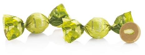 Venchi – Perla al Pistacho, Bombones en Bolsa de 1 kg, con Pistacho Entero y Pasta de Pistacho, Sin gluten, Sin colorantes y Sin conservantes