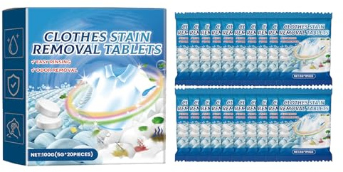 Mnozreo Hoja de Detergente para Lavado de Ropa,Detergente Ecológico Viajar con Efecto Suavizante,Tabletas Efervescentes para Lavandería,Limpieza y Suavidad para Todo Tipo de Ropa,20PC