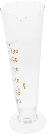 ABOOFAN Laboratory Glass Measuring Beaker 100ml with Scale Borosilicate Glass Chemistry Measuring Cup for Lab Testing and Scientific Experiments