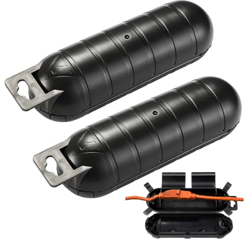 2 Pcs Black Waterproof Cable Box - Secure Your Outdoor Connections with Outdoor Socket Box Waterproof | Heavy-Duty Extension Lead Cover for Garden & Holiday Lights 13 * 6 * 5cm