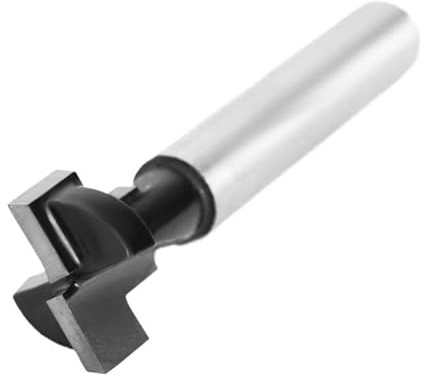 1/2/3 Uds 6mm 1/4 vástago broca de cerradura negra cortador con ranura en T enrutador fresado carpintería for herramientas madera extremo fresa facial(6mm shank,3pcs set)
