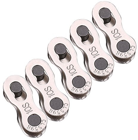 5 Paar Fahrrad-Kettenglieder, Fahrrad-Schnellwechselkette Master Link Magic Joint Connector Ersatzteile im Freien(10 Geschwindigkeit)