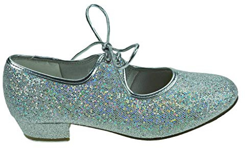 Starlite Silver Maisie Glitter Tap Shoe 12 s
