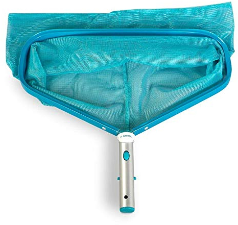 Bayrol Bodenkescher Premium - Modell 2020 I Kescher mit feinmaschigem, tiefem Netz für Laub I Laubkescher I Wasserpflege I Pool I Schwimmbad I Teich I Zubehör I 411032