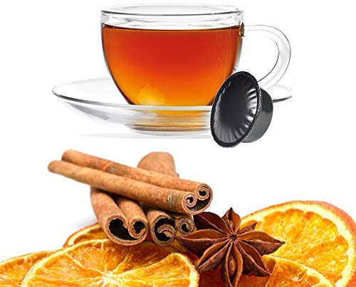 KICKKICK 10 Capsule Tisana Infuso Arancia e Cannella Compatibili con Lavazza A Modo Mio