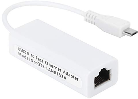 Adaptateur Ethernet USB2.0 Adaptateur de Carte Réseau Port Ethernet Micro USB vers RJ45 pour Carte Mère Zero 1.3 / W, Prise en 10 Mbps