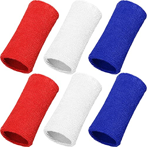 6 Inch Wristbands Sport Long Wrist Bands Sweatband Elastic Athletic Wrist Bands Bracelets for Gymnastics Tennis Outdoor Activity