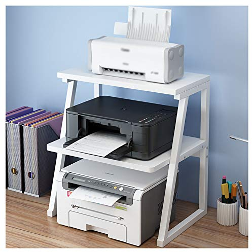 Ständer für Drucker Faxgerät Kleine Desktop-Drucker-Stand-3-Layer-Multifunktions-Scanner-Regal für Büro-Wohnzimmer-Kopierer Faxmaschine Halterung-Drucker-Desk Organizer für Büro und Zuhause