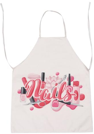 Lurrose Nagel Tech Schürze Einstellbare Hals Lang Krawatten Kosmetik Manikurist Switsch Scheuer Nagelstudio Schürze Nagel Techs Kunstbedarf