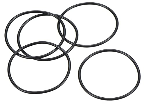 PATIKIL 20 Stück Dichtungsringe O-Ringe Gummidichtung 44mm AD 40mm ID 2mm Dicke Nitrilgummi Unterlegscheibe Dichtungssatz Gummischeiben für Auto Klimaanlage Wasserhahn Rohr Schwarz