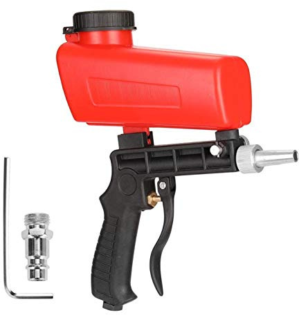 JMorCO Kit aérographe 90psi Portable Bricolage sablage Machine aérographe pulvérisateur Mini Dispositif de sablage sableuse antirouille réglable sablage Machine