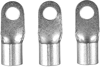ERKO Ringkabelschuhe Set 10 Stück 25mm² M6 Professionalle kupfer, galvanisch verzinnt, nach DIN 46234, Ohne Isolierung für Mehraderkabel Cu, schützt elektrische Verbindungen