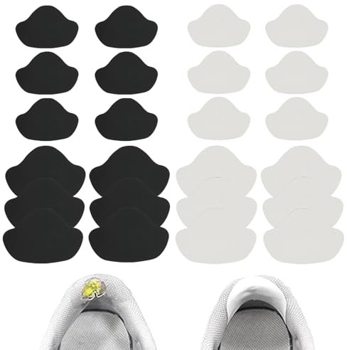 Jinsion 12 par sko häl reparation, läder sneaker reparationsplåster, självhäftande hälskydd, sko reparationsplåster för läderskor sportskor