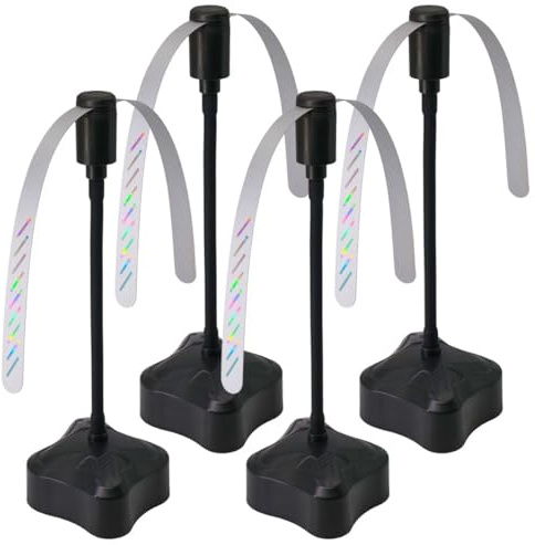 Panngu Fliegenwedler - Tischventilator Gegen Fliegen und Wespen， 4-Pack Mückenschutzventilator mit 360° geräuschlosem Schutz, geeignet für Tische, Grills und Außenklappen, leicht.