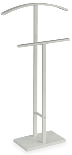 IDIMEX Herrendiener Scott aus Metall, beige lackiert - eleganter Stummer Diener mit Hosenbügel, schöner Damendiener mit Kleiderbügel