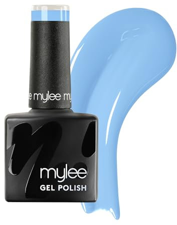 Mylee Gel Nail Polish 8ml [Sky Dive] - UV/LED Soak-Off Nail Art Manicure Pedicure for Professional, Salon & Home Use [Blue Range] - Long Lasting & Easy to Apply