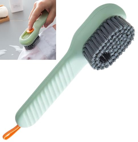 Smaoqingji Spazzola Scarpe Per Pulire - 1 Pezzo, Verde, Spazzola Multifunzionale per Scarpe a Diffusione di Liquidi, Rimuove Facilmente le Macchie e Semplifica la Pulizia Senza Sforzo