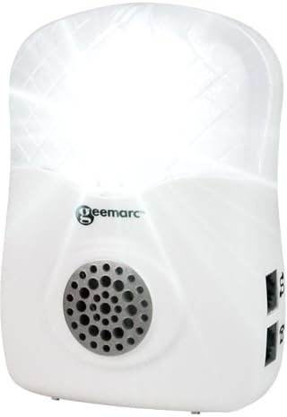 Geemarc CL12 - Amplificatore di Suoneria del Telefono con Segnalatore Luminoso - Dispositivo per Telefono Fisso - Installazione a Parete Possibile - Ideale per Ambienti Rumorosi e Persone Ipoudenti