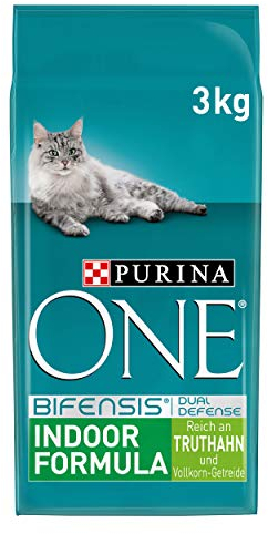 PURINA ONE BIFENSIS Indoor Formula Katzentrockenfutter,4er Pack (4 x 3 kg)