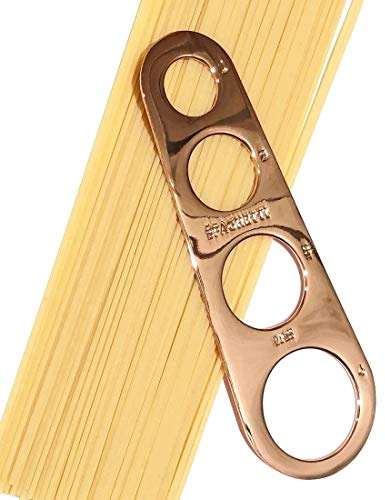 Homey Product Rose Gold Copper Plated Stainless Steel Spaghetti Measuring Tool by - Beautiful Premium Portion Measurer for Pasta and Noodles