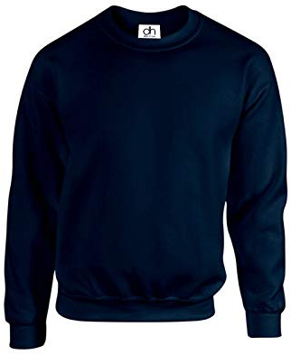 D&H CLOTHING UK Premium sweatshirts vanliga arbetskläder ledig rund hals jumper tröja sport fritid fleece